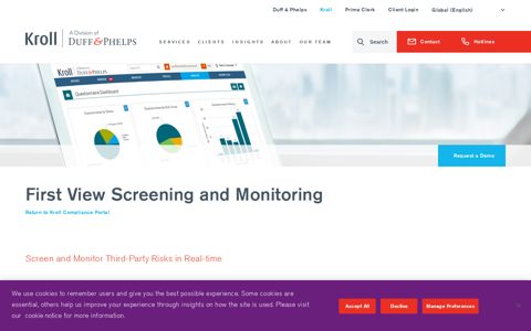 Kroll Compliance Portal | Screening and Monitoring