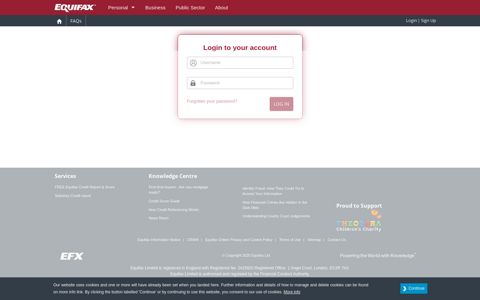 Login to your account - Equifax