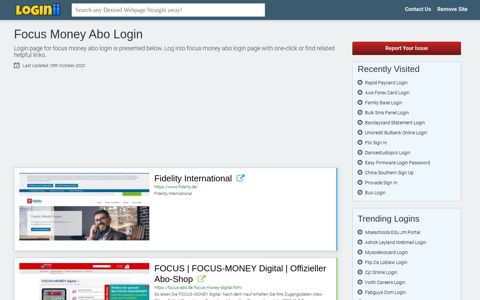 Focus Money Abo Login - Loginii.com