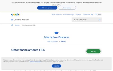 Obter financiamento FIES — Português (Brasil)