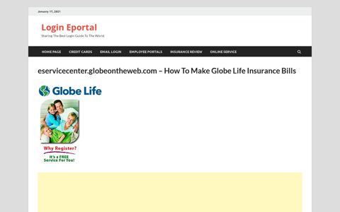 eservicecenter.globeontheweb.com - Login Eportal