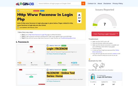 Http Www Facenow In Login Php