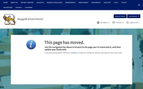 Error 404 - Page Not Found - Ringgold School District