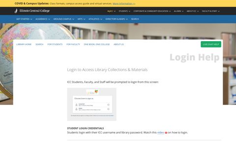 Login Help - Library