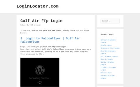 Gulf Air Ffp Login - LoginLocator.Com