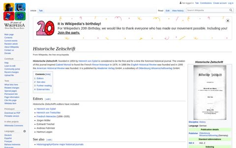 Historische Zeitschrift - Wikipedia