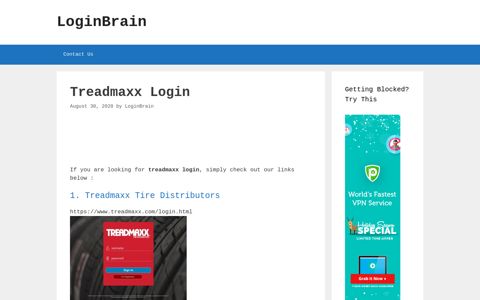Treadmaxx - Treadmaxx Tire Distributors - LoginBrain