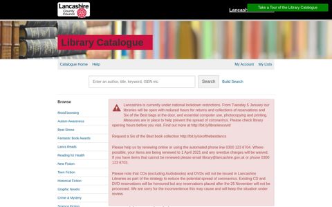 Library Catalogue - Capita Libraries