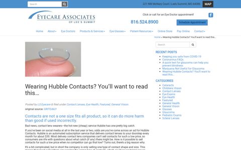 Wearing Hubble Contacts? You'll want to read this... - Eyecare ...