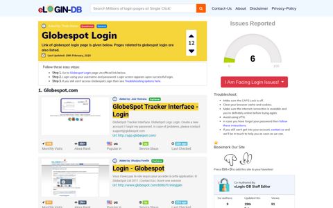 Globespot Login - A database full of login pages from all over ...