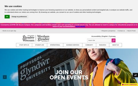 Wrexham Glyndwr University: Home