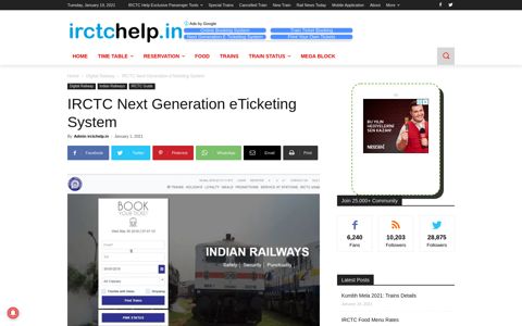 IRCTC Next Generation eTicketing System - IRCTC Help