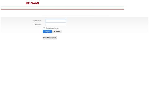 User Log In - Konami Gaming, Inc.