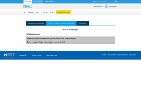 entrar na net login - Ajuda Site Oficial da NET