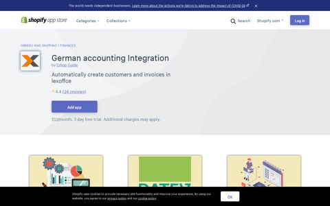 German accounting Integration - Shopify App Store
