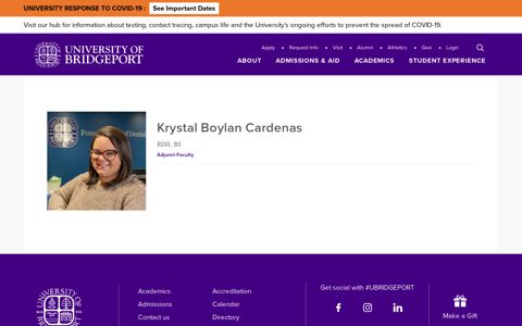 Krystal Boylan Cardenas | University of Bridgeport