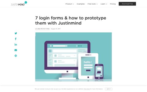 Prototyping login and sign up forms for web and ... - Justinmind