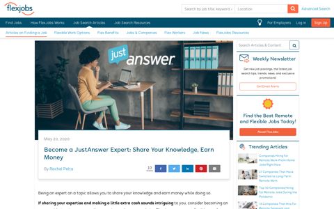 Become a JustAnswer Expert: Share Knowledge, Earn Money ...