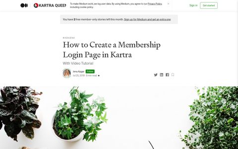 How to Create a Membership Login Page in Kartra | by Jena ...