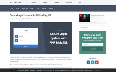 Secure Login System with PHP and MySQL - CodeShack