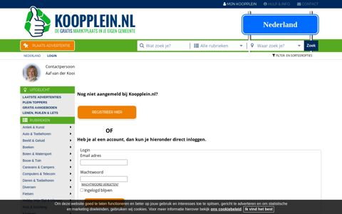 Login - Nederland - Koopplein.nl