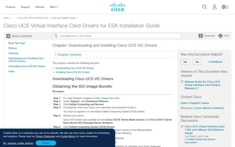 Cisco UCS Virtual Interface Card Drivers for ESX Installation ...