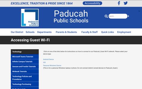 Accessing Guest Wi-Fi - Paducah Public Schools