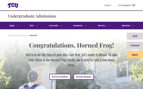 Admitted Students | TCU Admission