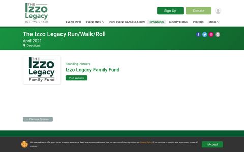The Izzo Legacy Run/Walk/Roll: Izzo Legacy Family Fund