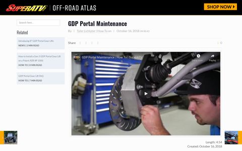 GDP Portal Maintenance | SuperATV Off-Road Atlas