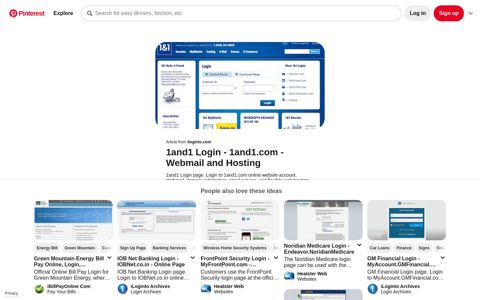 1and1 Login | Check email, Email server, Login - Pinterest