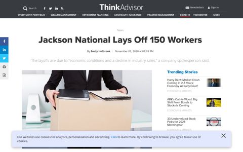 Jackson National Lays Off 150 Workers | ThinkAdvisor