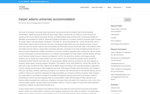 harper adams university accommodation - Adam Callender