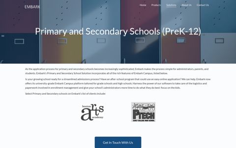 Primary and Secondary Schools (K-12) | Embark