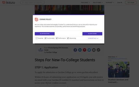 Steps for New-to-College Students - Issuu