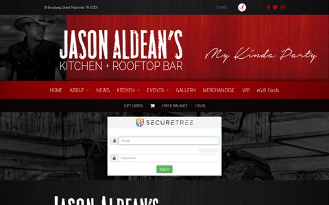 Login | Jason Aldean - Gift Cards | Jason Aldean - SecureTree