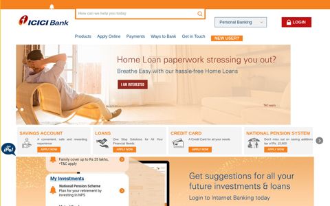 Personal Banking, Online Banking Services - ICICI Bank