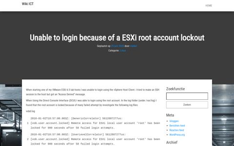 Unable to login because of a ESXi root account lockout – Wiki ...