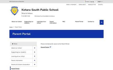 Parent Portal - Kotara South Public School