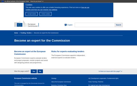 Become an expert for the Commission | European Commission