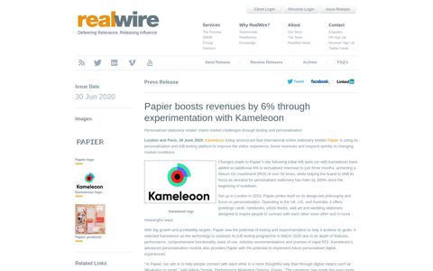 Papier boosts revenues by 6% through experimentation with ...