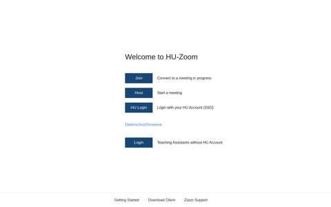 HU-Zoom: Video Conferencing, Web Conferencing, Online ...