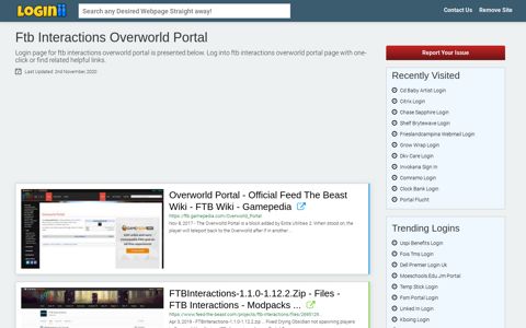 Ftb Interactions Overworld Portal - Loginii.com