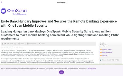 Erste Bank Hungary Improves and Secures the Remote ...