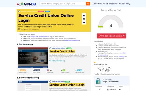 Service Credit Union Online Login