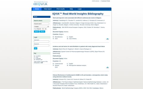 IQVIA RWI Bibliography