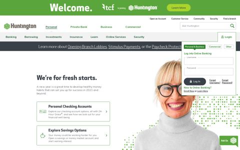 Huntington Bank: Online Banking, Insurance, Investing, Loans ...