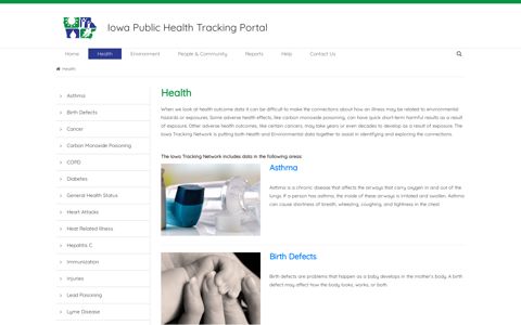 Health - Iowa Public Health Tracking Portal - Iowa.gov