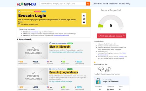 Evocoin Login - A database full of login pages from all over ...