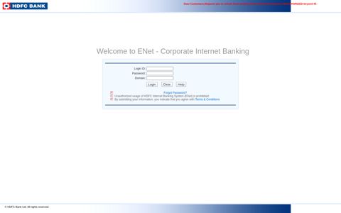 ENet - HDFC Bank